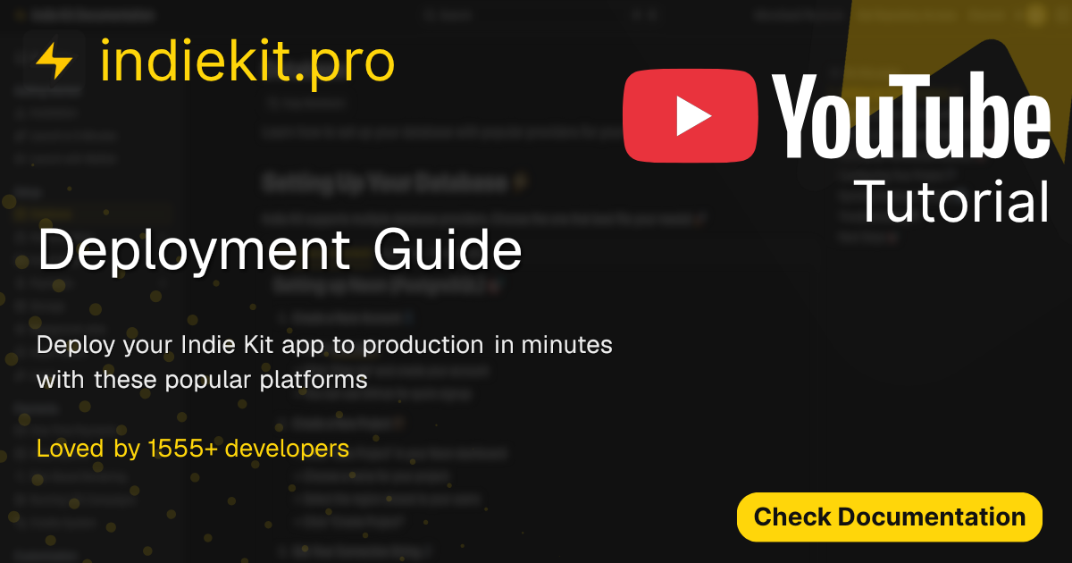 Deployment Guide | Indie Kit Docs