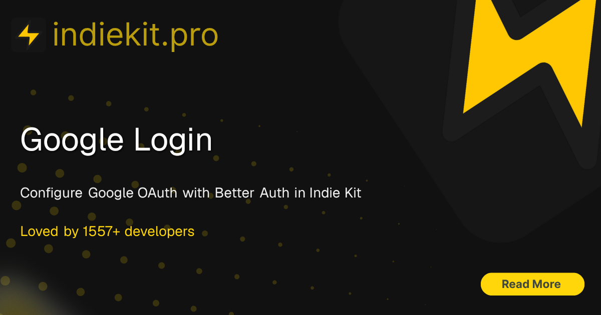Google Login | Indie Kit Docs