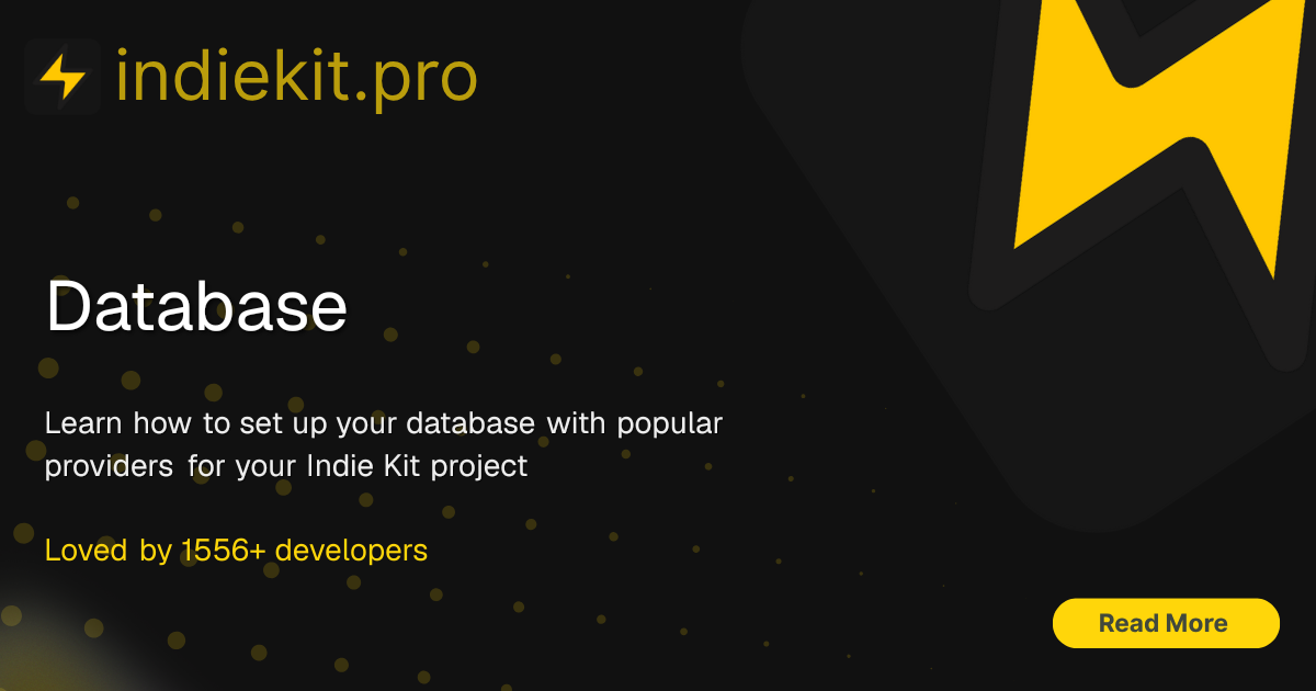 Pro Gate Database Database | Indie Kit Docs
