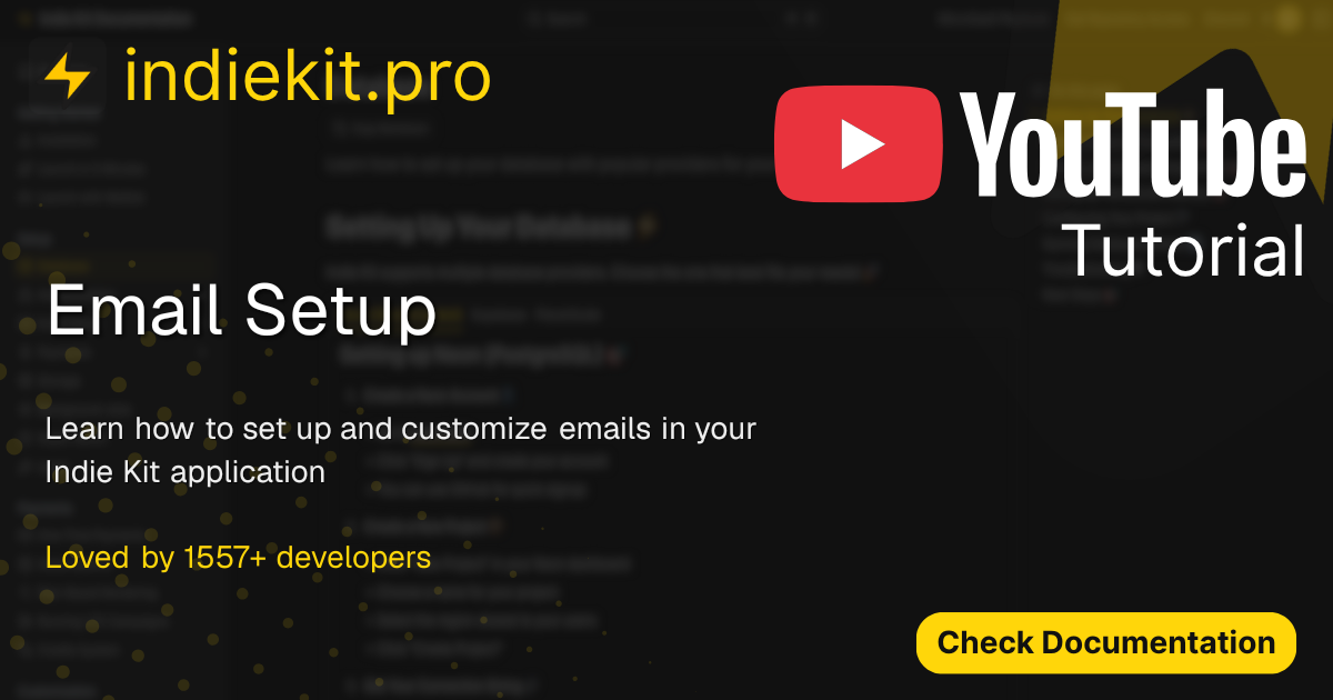 Email Setup | Indie Kit Docs