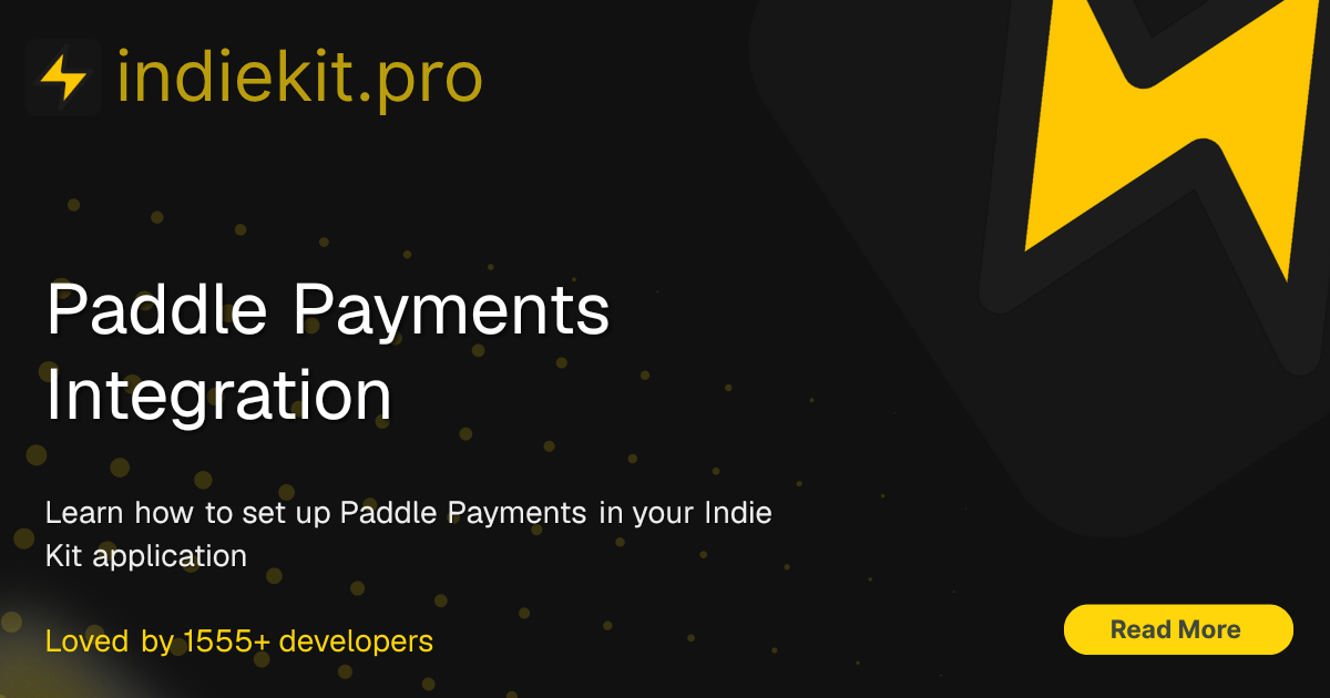 Paddle Payments Integration | Indie Kit Docs
