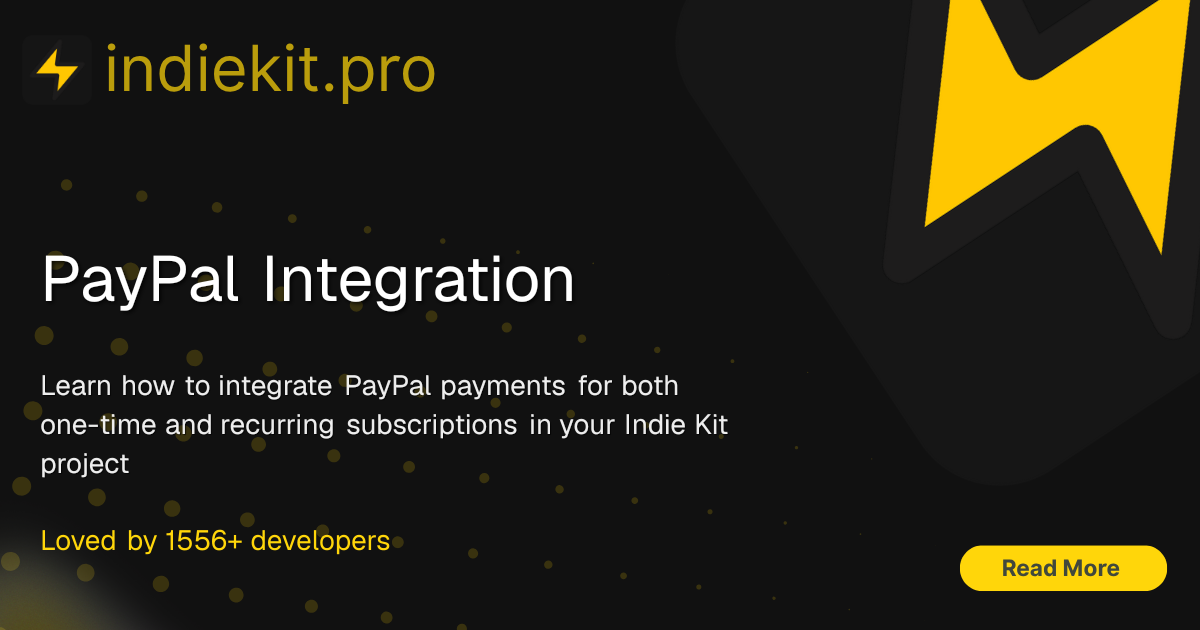 PayPal Integration | Indie Kit Docs